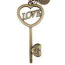 New Creative Love/ Best Wishes Gifts Metal Key Ring Keychain Charm Pendants