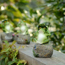 1pcs Garden Decor Statue Frogs Set Outdoor Patio Ornaments Yard Decoration P3J6