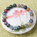 Natural Stone 8mm Agate Beads Bracelets Stretch Elastic Bangle Jewelry GiftOZ