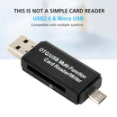 2 in 1 OTG Memory Card Reader Phone PC USB 2.0 Micro USB SD TF Card Adapter