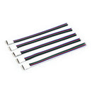 5Pcs 5Pin RGBW Connector Male With Wire Cable 5Pin LED Connector lj