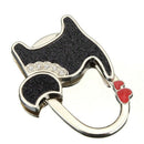 beautiful cat compact handbag holder Hanger Bag Holder Black X5D3