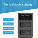 Lp-E5 Dual Battery Charger For  Eos Rebel Xs, Xsi, T1I, 1000D, 500D, 450D