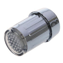 Blue LED Light Water Stream Faucet Tap ABS Round Connector for bathroom or