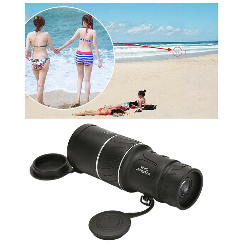 40x60 High Power BAK4 HD Monocular Telescope Waterproof Day  Outdoor