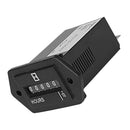 AC 100-250V Electromechanical Time Hour Meter Counter 6 Digit Display New