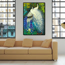 1000pcs Jigsaw Paper Puzzles White Peafowl Educational Toys for Adults Kids