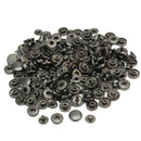 50 Pcs Black Metal Sewing Press Studs Buttons Snap Fasteners Diameter 13 CFW