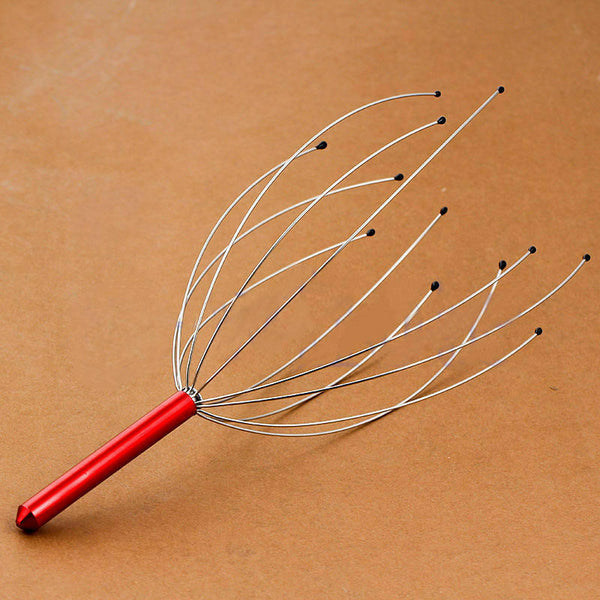 1x Head Massager Octopus Tackle Stress Head Neck Scalp Release Relax Wire G1Q2