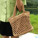 Handbag Women Fashion Woven Straw Bag Summer Large Beach Tote Bag Travel Sh Z2X1