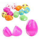 Easter Painting Egg Plastic Hanging Children Eggs Toys Party Decor 12pcs/Pack