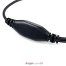 2Pin PTT Throat Mic Covert Acoustic Earpiece Headset Headphone For Baofeng UV-5R