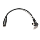 1pcs DC Power Plug 5.5 x 2.5mm Male Right Angle To 5.5 x 2.1mm Female Adapter LJ