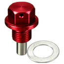 M12 x1.25 Magnetic Engine Oil Pan Drain Filter Adsorb Plug Bolt Crush Washe