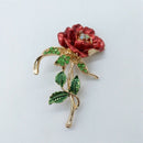 Stylish Elegant Roses Diamond Wedding Bridal Pin Brooches For Women Girls J