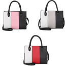 Women'S Handbag Casual Bag Messenger Bag Hit Color Leather Handbag Shoulder