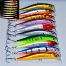New Lot 10pcs Kinds of Fishing Lures Crankbaits Hooks Minnow Baits Tackle Crank
