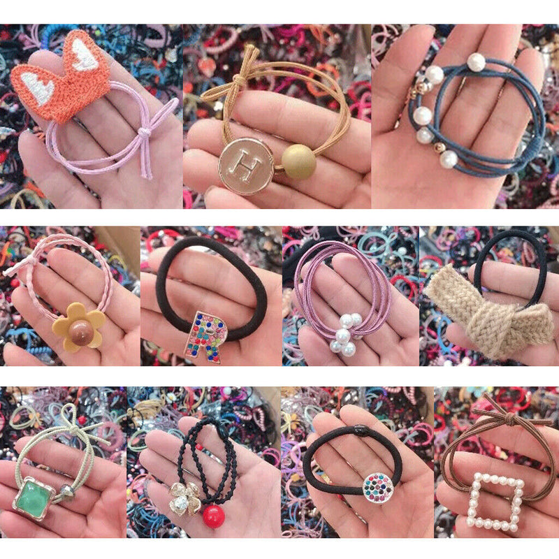 Women's Elastic Rope Fashion Hair Ties Ponytail Holder Head Band Hairbands