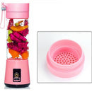 420Ml Portable Juicer Glass Bottle Juicer USB Rechargeable 6 Blades Juicer