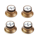 4 Pcs Electric Guitar Control Knob Button Top Hat