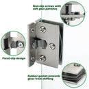 2 Pcs Stainless Steel Glass Doors Hinge Glass Clamp Hinge Fit for Cupboard