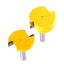 2 x Flute and Bead Canoe Joint Router Bit Set Wood Cutter for Plywood,Panels