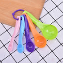 5pcs/set Measuring Spoons Colorful Plastic Sugar Cake Baking SpoonBX