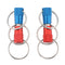 4 X Quick Release Keychain with Three Heavy Duty Split Rings Key Accessories