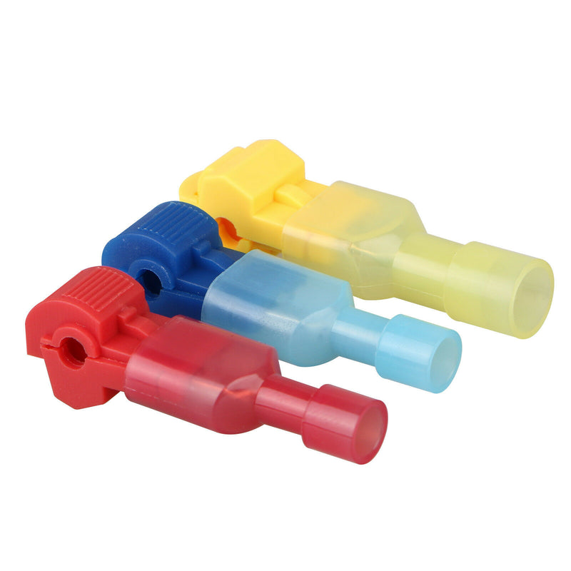 60pcs Insulated 22-10 AWG T-Taps Quick Splice Wire Terminal Connectors Combo Kit