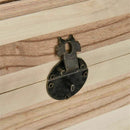 1PC Wooden Piggy Bank Safe Money Box Savings With Lock Wood Carving Handmad A9B6