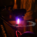 USB Rechargeable LED Bicycle Cycling Tail Light Bike Safety Warning Lamp