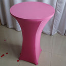Deep Pink Stretch Cocktail Poseur Dry Bar Pub Spandex Tablecloth Cover Party