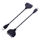 Adapter SATA III USB 3.0 3.1 Cable 22pin Converter External 2.5" SSD Hard Di.ES
