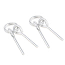 2Pcs Aluminum Alloy Lightweight Ring & Pin Camping Tent Pole Awning Repair