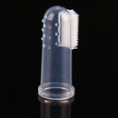 Pet Finger Toothbrush Silicone Dog Tooth Cleaner Cat Teeth Cleaning(Pink)