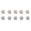 10Pcs Christmas Napkin Rings Alloy Rhinestone Napkin Buckle Napkin Holder S