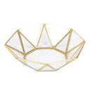 Nordic Style Brass + glass Geometry Storage Baskets Box Simplicity Style Ho