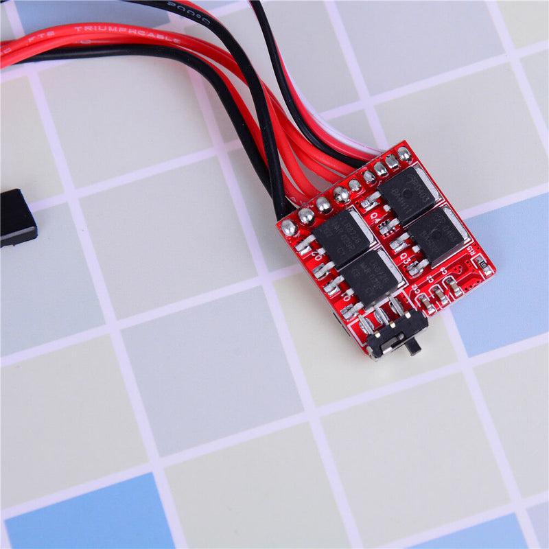 Rc esc 30a brush motor speed controller w/ brake for 1/16 1/18 rc car boat ta Gw
