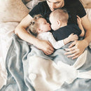 Newborn Baby Infant Rabbit Blanket Bath Easy Wrap Sleeping Swaddle Bedding Gray