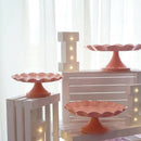 Sweetgo Pink Cake Stand Cupcake Tray Metal Iron Cake Tools Waterproof Desse