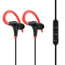 BT4.1 Earphones Sports Running Headset Stereo Headphone Earplug Red