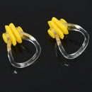 Yellow Clear Rubber Diving, Swimming Swimming Nose Clip Protection 2 Pcs F6P2