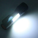 Skywolfeye Mini Telescopic 3 File XPE+COB Glare Aluminum Alloy LED Flashlig
