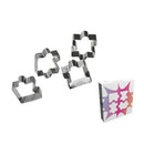 4pcs Cookie Cutter Different Jigsaw Puzzle Shapes Stainless Steel Baking Tool Hn