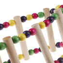 Wood Parrot Drawbridge Bird Ladder Climb Cableway Hamster Toys Birdcage Brid_