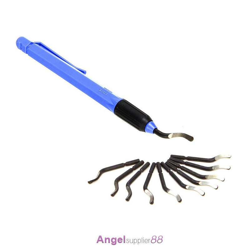 1PC Premium NOGA Burr Handle With 10 Blades BS1010 Deburring Tool US STOCK