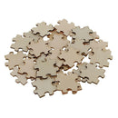 50 40mm Blank Wooden Puzzle Embellishment Wood Slices for Wedding Decoration