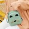 Women PU Leather Crossbody Messenger Bag Cute Cat Shoulder Backpack (Green)