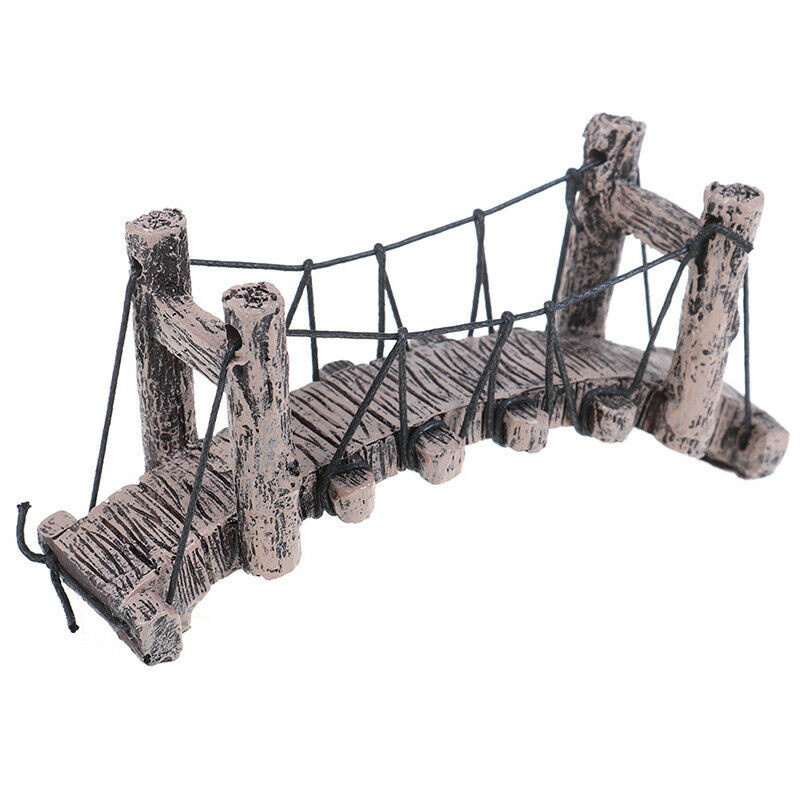 1PC Bridge Decoration for Aquarium Ornaments Fish Tank Landscape Curved Brid OZ