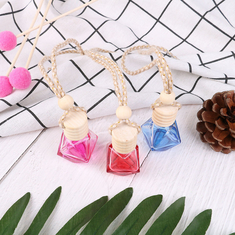 Car hanging empty glass bottles car perfume bottle pendant auto ornament  ZB Bj